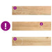 Trepte scari 2 buc Stejar masiv netratat 110x25x2 cm - WALTI WALTI