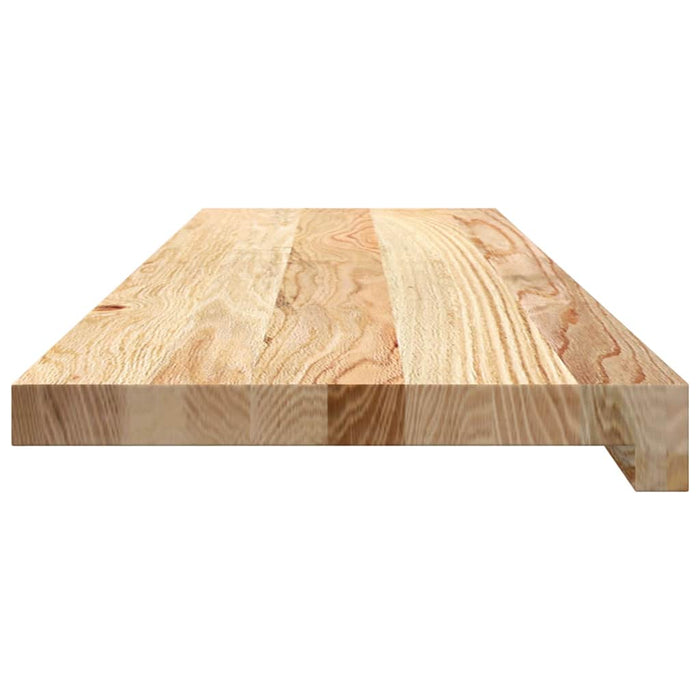 Trepte scari 2 buc Stejar masiv netratat 90x30x2 cm - WALTI WALTI