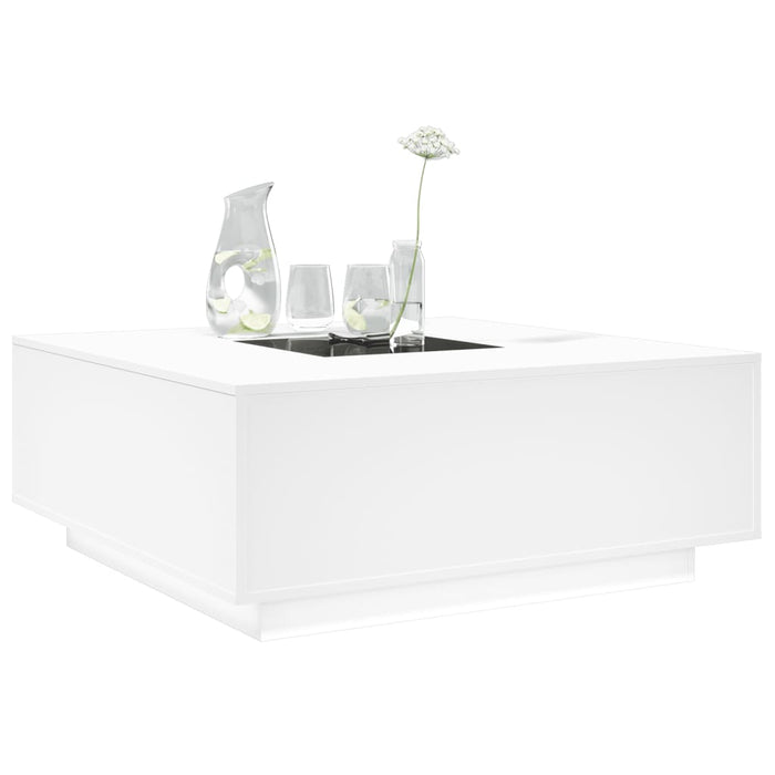 Măsuță de cafea cu LED infinity, alb, 100x100x40 cm - WALTI WALTI