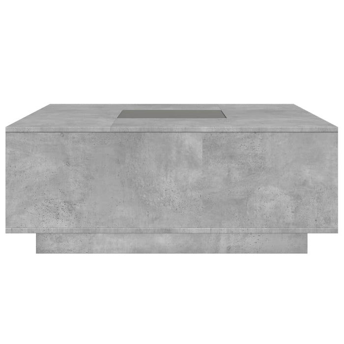 Măsuță de cafea cu LED infinity, gri beton, 100x100x40 cm - WALTI WALTI