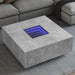 Măsuță de cafea cu LED infinity, gri beton, 100x100x40 cm - WALTI WALTI