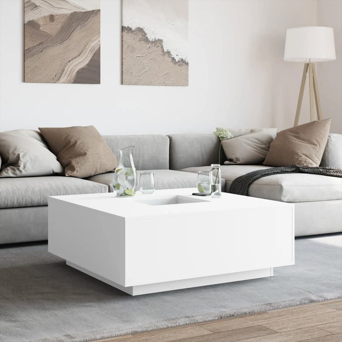 Măsuță de cafea alb 100x100x40 cm lemn prelucrat - WALTI WALTI