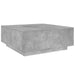 Măsuță de cafea gri beton 100x100x40 cm lemn prelucrat - WALTI WALTI