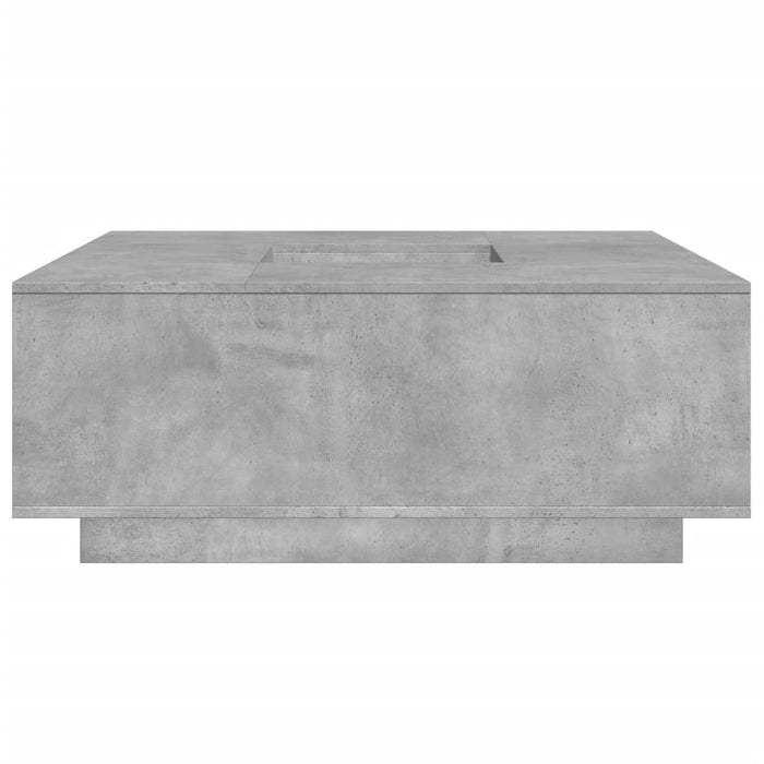 Măsuță de cafea gri beton 100x100x40 cm lemn prelucrat - WALTI WALTI