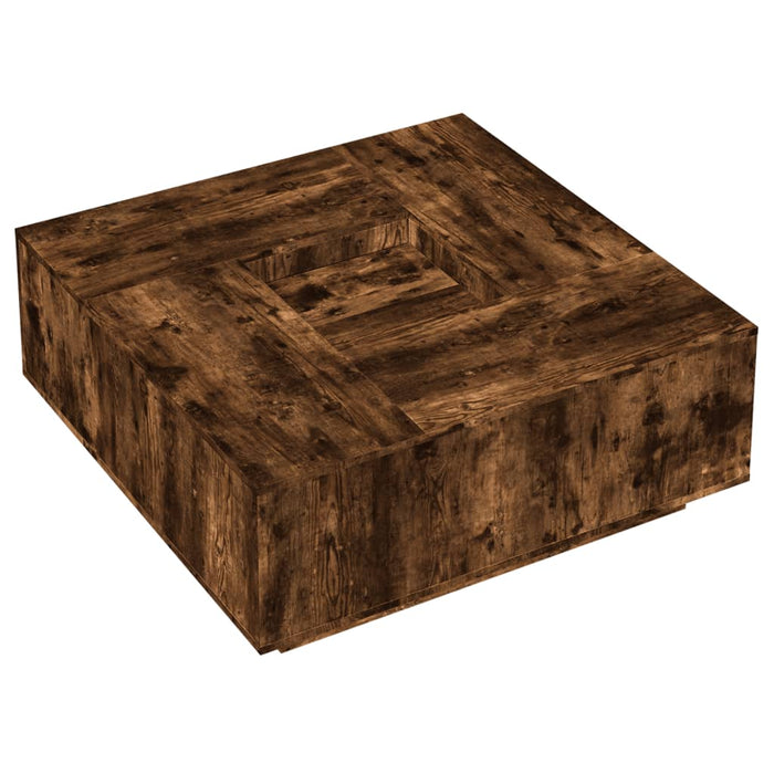 Măsuță de cafea stejar fumuriu 100x100x40 cm din lemn prelucrat - WALTI WALTI