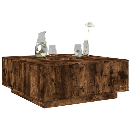 Măsuță de cafea stejar fumuriu 100x100x40 cm din lemn prelucrat - WALTI WALTI