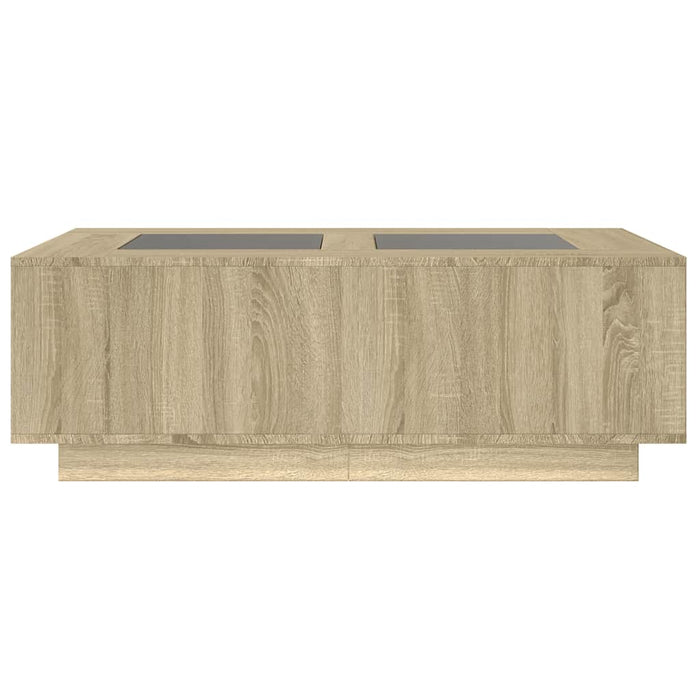 Măsuță de cafea cu LED infinity, stejar sonoma, 116x69x40 cm - WALTI WALTI