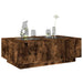 Măsuță de cafea cu LED infinity, stejar fumuriu, 116x69x40 cm - WALTI WALTI
