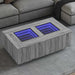 Măsuță de cafea cu LED infinity, gri sonoma, 116x69x40 cm - WALTI WALTI
