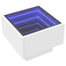 Noptieră cu LED infinity, alb, 40x40x30 cm - WALTI WALTI