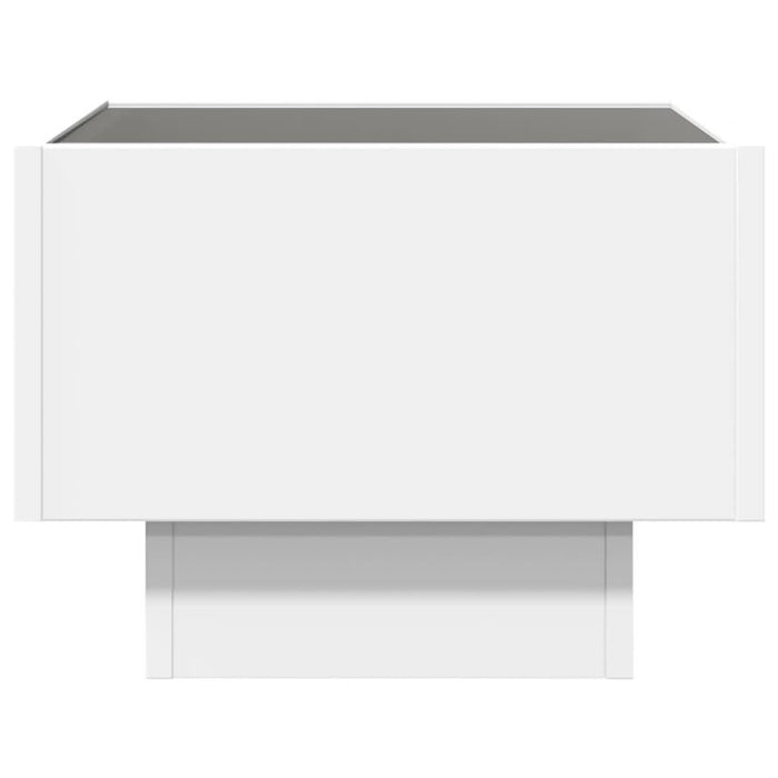 Noptieră cu LED infinity, alb, 40x40x30 cm - WALTI WALTI