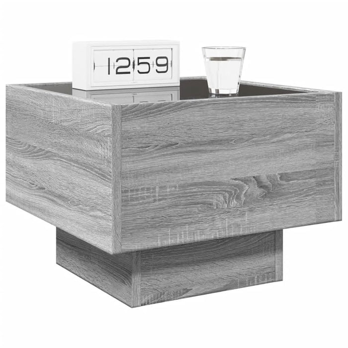 Noptieră cu LED infinity, gri sonoma, 40x40x30 cm - WALTI WALTI