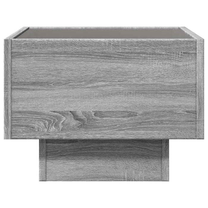 Noptieră cu LED infinity, gri sonoma, 40x40x30 cm - WALTI WALTI