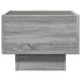 Noptieră cu LED infinity, gri sonoma, 40x40x30 cm - WALTI WALTI