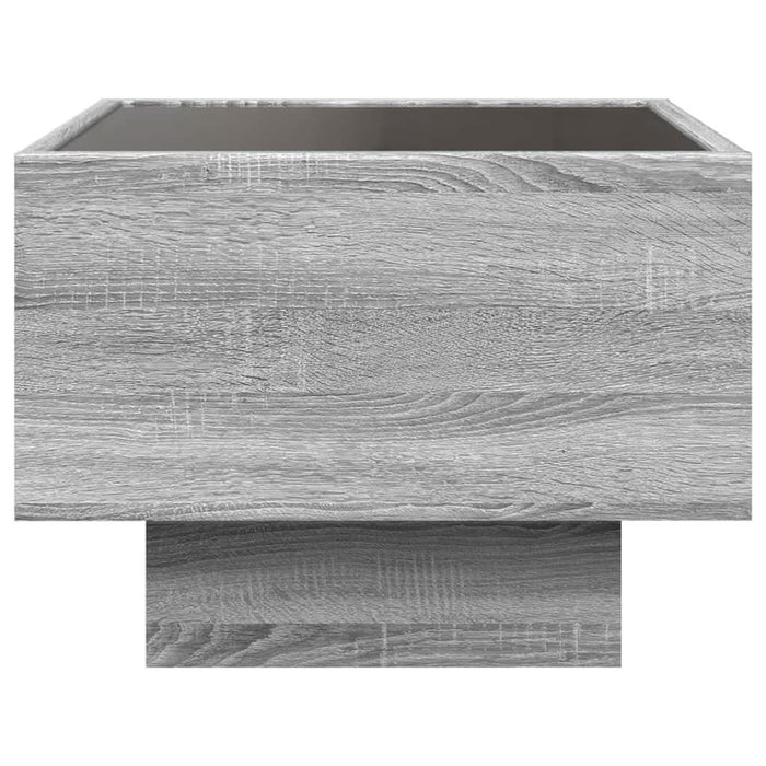 Noptieră cu LED infinity, gri sonoma, 40x40x30 cm - WALTI WALTI