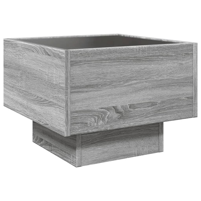 Noptieră cu LED infinity, gri sonoma, 40x40x30 cm - WALTI WALTI