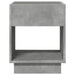 Noptieră cu LED infinity, gri beton, 40x40x50 cm - WALTI WALTI