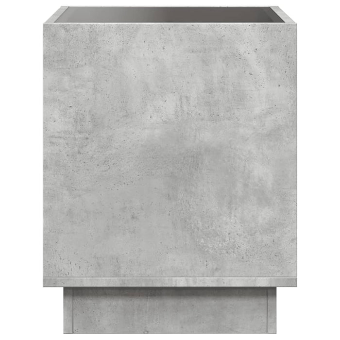 Noptieră cu LED infinity, gri beton, 40x40x50 cm - WALTI WALTI