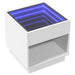 Noptieră cu LED infinity, alb, 50x50x50 cm - WALTI WALTI
