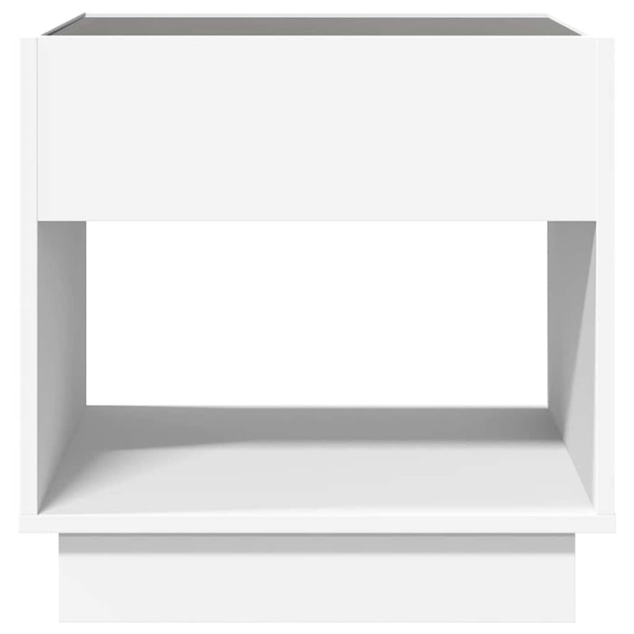 Noptieră cu LED infinity, alb, 50x50x50 cm - WALTI WALTI