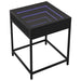 Noptieră cu LED infinity, negru, 40x40x51 cm - WALTI WALTI