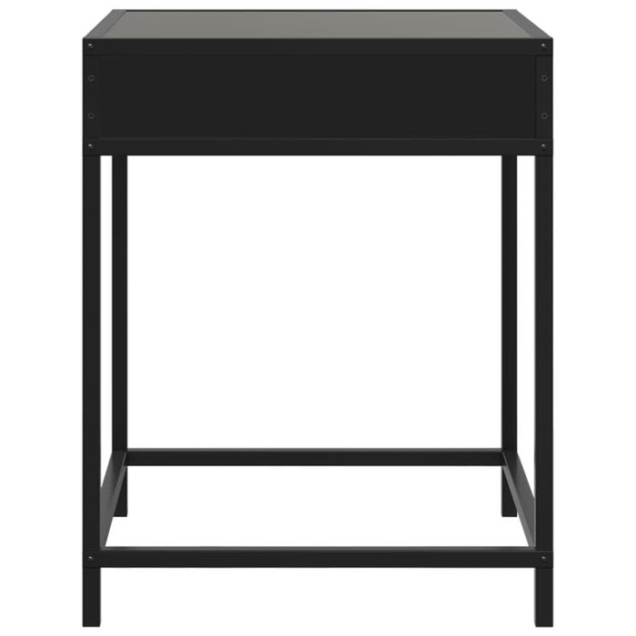 Noptieră cu LED infinity, negru, 40x40x51 cm - WALTI WALTI