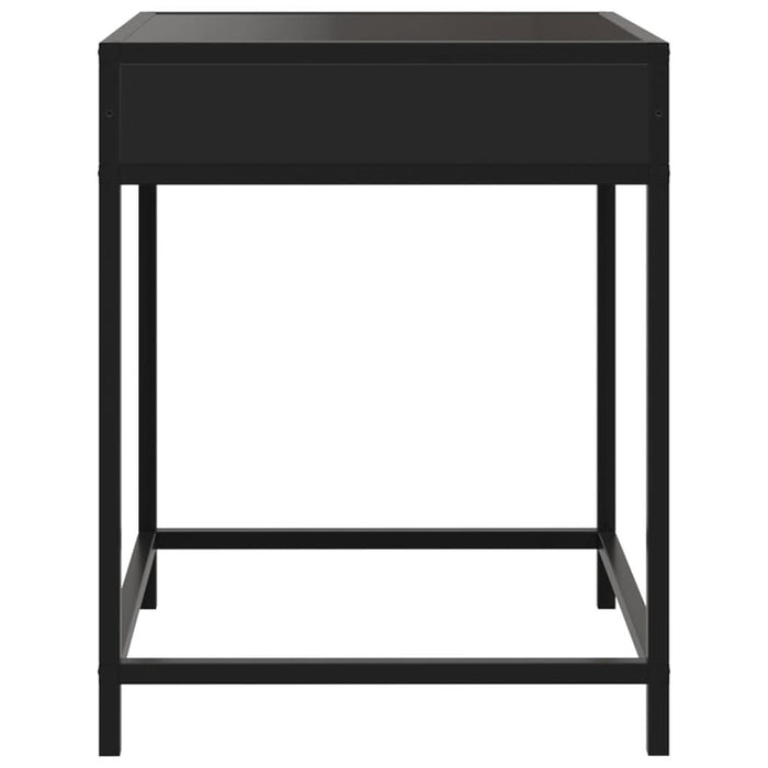 Noptieră cu LED infinity, negru, 40x40x51 cm - WALTI WALTI