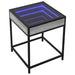 Noptieră cu LED infinity, gri sonoma, 40x40x51 cm - WALTI WALTI