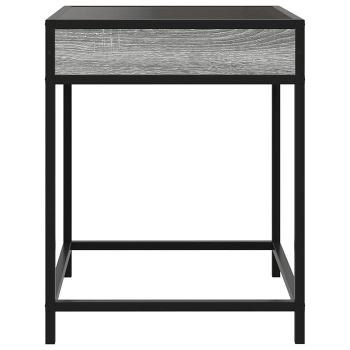 Noptieră cu LED infinity, gri sonoma, 40x40x51 cm - WALTI WALTI