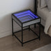 Noptieră cu LED infinity, gri sonoma, 40x40x51 cm - WALTI WALTI