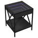 Noptieră cu LED infinity, negru, 40x40x49 cm - WALTI WALTI