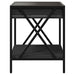 Noptieră cu LED infinity, negru, 40x40x49 cm - WALTI WALTI
