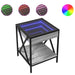 Noptieră cu LED infinity, gri sonoma, 40x40x49 cm - WALTI WALTI