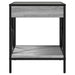 Noptieră cu LED infinity, gri sonoma, 40x40x49 cm - WALTI WALTI