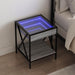 Noptieră cu LED infinity, gri sonoma, 40x40x49 cm - WALTI WALTI