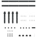 Set uși glisante pentru dulap 122 cm oțel carbon - WALTI WALTI