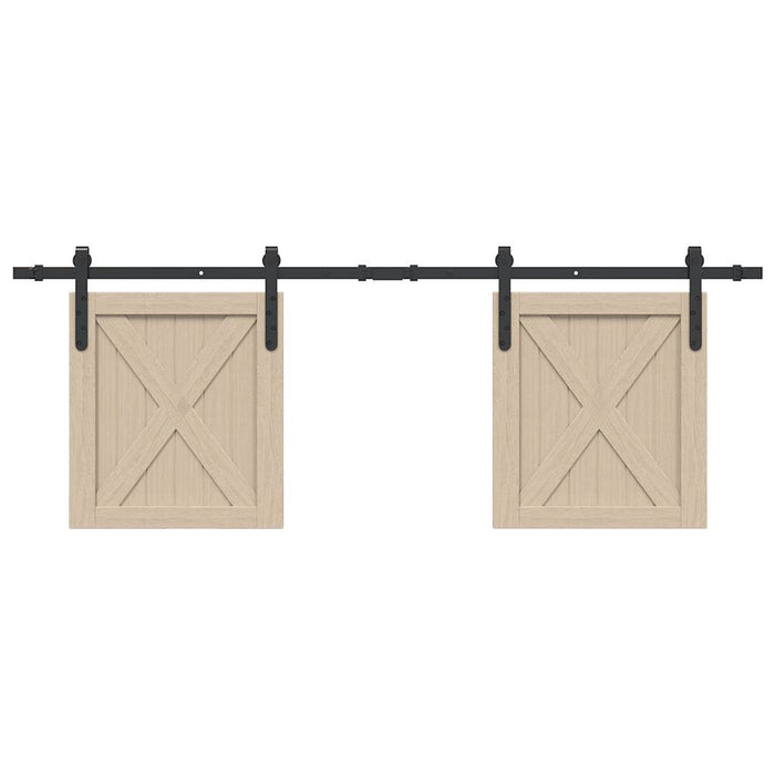 Set uși glisante pentru dulap 152 cm oțel carbon WALTI