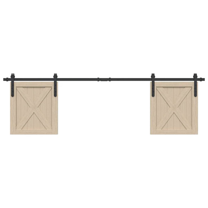 Set uși glisante pentru dulap 183 cm oțel carbon - WALTI WALTI