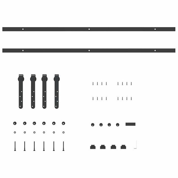 Set uși glisante pentru dulap 213 cm oțel carbon - WALTI WALTI