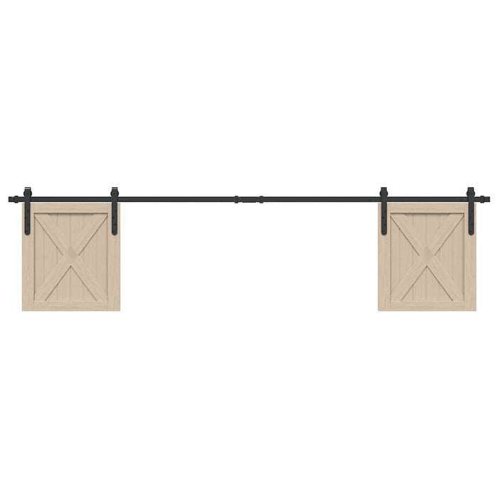 Set uși glisante pentru dulap 213 cm oțel carbon - WALTI WALTI