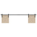 Set uși glisante pentru dulap 213 cm oțel carbon - WALTI WALTI