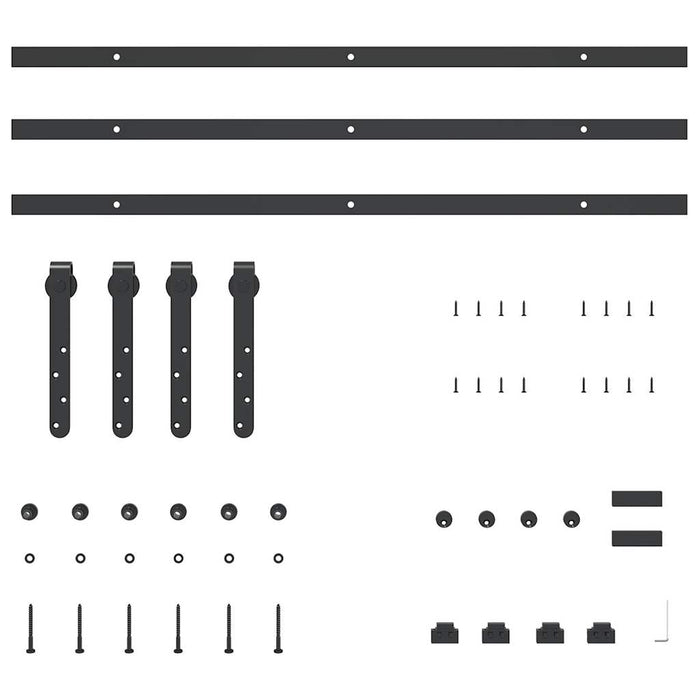 Set uși glisante pentru dulap 244 cm oțel carbon - WALTI WALTI