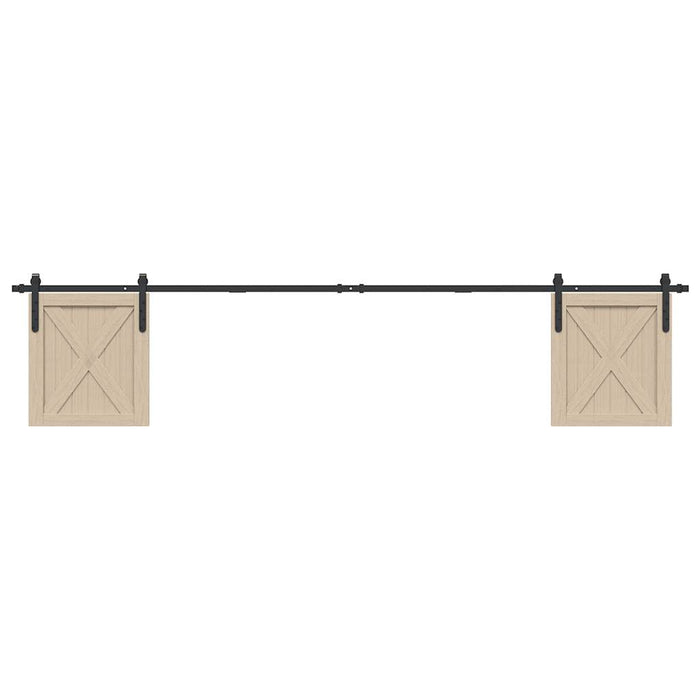 Set uși glisante pentru dulap 244 cm oțel carbon - WALTI WALTI