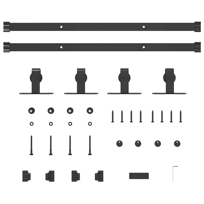 Set uși glisante pentru dulap 122 cm oțel carbon - WALTI WALTI