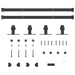 Set uși glisante pentru dulap 122 cm oțel carbon - WALTI WALTI