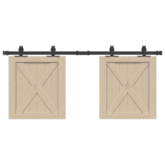 Set uși glisante pentru dulap 122 cm oțel carbon - WALTI WALTI