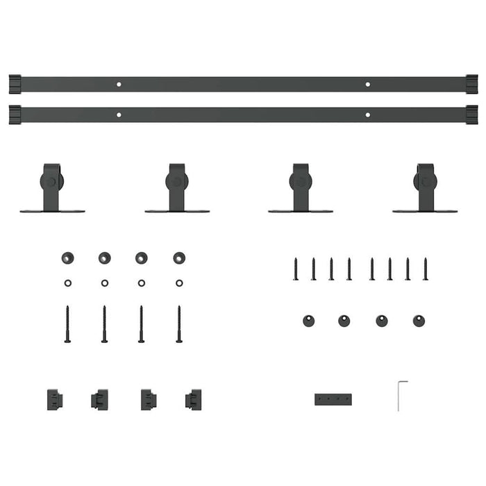 Set uși glisante pentru dulap 152,5 cm oțel carbon - WALTI WALTI