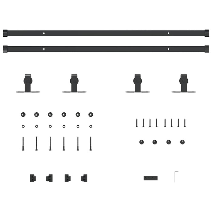 Set uși glisante pentru dulap 183 cm oțel carbon - WALTI WALTI