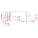 Set uși glisante pentru dulap 183 cm oțel carbon - WALTI WALTI