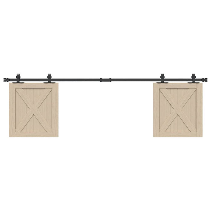 Set uși glisante pentru dulap 183 cm oțel carbon - WALTI WALTI